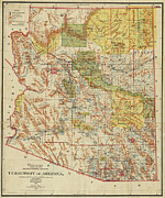 1899 Territory of Arizona Map Historical Map Digital Art by Toby McGuire 1899 Territory of Arizona Map Historical Map Digital Art by Toby McGuire