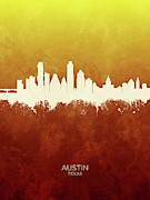 Austin Texas Skyline #19 Digital Art by Michael Tompsett Austin Texas Skyline #19 Digital Art by Michael Tompsett