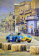 1964 Targa Florio Ferrari 250 GTO Painting by Yuriy Shevchuk