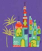 Abstract Castle #2 Drawing by CSA Images