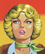 Blonde Woman #2 Drawing by CSA Images