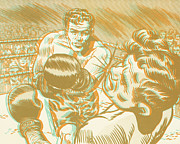 Boxing Match #2 Drawing by CSA Images Boxing Match #2 Drawing by CSA Images