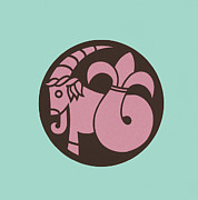 Capricorn Zodiac Symbol #2 Drawing by CSA Images