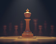 Chess King On Board #2 Photograph by Science Photo Library