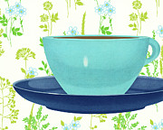 Coffee Cup and Saucer #2 Drawing by CSA Images