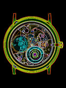 Coloured X-ray Of A 17-jewel Wrist-watch #2 Photograph by Science Photo Library