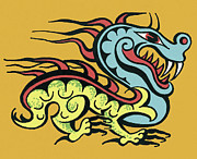 Dragon #2 Drawing by CSA Images Dragon #2 Drawing by CSA Images