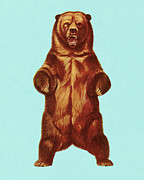 Grizzly Bear #2 Drawing by CSA Images Grizzly Bear #2 Drawing by CSA Images