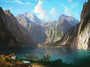 Konigsee Painting by Willibald Wex