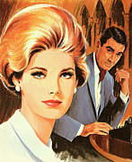 Man and Woman #2 Drawing by CSA Images Man and Woman #2 Drawing by CSA Images