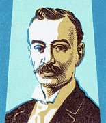 Man with mustache #2 Drawing by CSA Images Man with mustache #2 Drawing by CSA Images