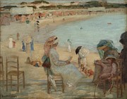 On The Beach Painting by Rupert Bunny