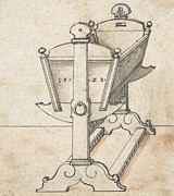 Perspectival Drawing Of A Cradle Drawing by Peter Flotner
