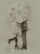 Rainy Day Rendezvous IIi #2 Painting by Ethan Harper