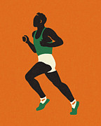 Runner #2 Drawing by CSA Images
