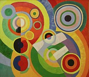 Rythme, Joie De Vivre Painting by Robert Delaunay