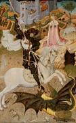 Saint George And The Dragon Painting by Bernat Martorell Saint George And The Dragon Painting by Bernat Martorell
