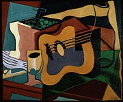 Still Life With Guitar Painting by Juan Gris