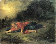 The Agony in the Garden. #2 Painting by Eugene Delacroix