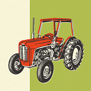 Tractor #2 Drawing by CSA Images Tractor #2 Drawing by CSA Images