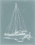 Yacht Sketches I #2 Painting by Ethan Harper
