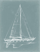Yacht Sketches II #2 Painting by Ethan Harper