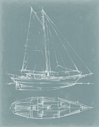 Yacht Sketches IIi #2 Painting by Ethan Harper