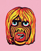 Mask #20 Drawing by CSA Images Mask #20 Drawing by CSA Images