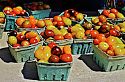 2017 Monona Farmers' Market Heirloom Cherry Tomatoes Photograph by Janis Senungetuk