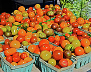 2019 Farmers' Market Spring Green Cherry Tomatoes Photograph by Janis Senungetuk