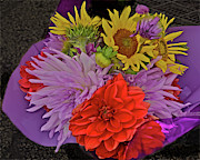2019 Monona Farmers' Market September Flowers 1 Photograph by Janis Senungetuk