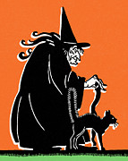 Witch #21 Drawing by CSA Images Witch #21 Drawing by CSA Images