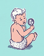 Baby #24 Drawing by CSA Images Baby #24 Drawing by CSA Images