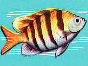 Fish #26 Drawing by CSA Images Fish #26 Drawing by CSA Images