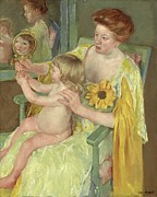 Mother And Child Painting by Mary Cassatt