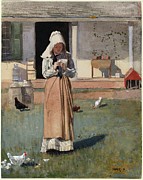A Sick Chicken Painting by Winslow Homer A Sick Chicken Painting by Winslow Homer