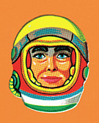 Astronaut #3 Drawing by CSA Images Astronaut #3 Drawing by CSA Images