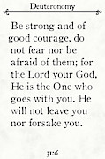 Deuteronomy 31 6. Inspirational Quotes Wall Art Collection #1 Painting by Mark Lawrence