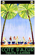 French Riviera #3 Painting by Long Shot