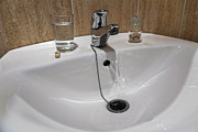 Glass Of Water And Pills On Bathroom Sink #3 Photograph by Science Photo Library