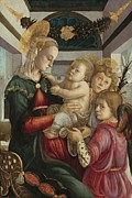 Madonna And Child With Angels Painting by Sandro Botticelli Madonna And Child With Angels Painting by Sandro Botticelli