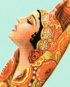 Middle Eastern woman #3 Drawing by CSA Images Middle Eastern woman #3 Drawing by CSA Images