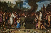 Orestes and Pylades Disputing at the Altar. #3 Painting by Pieter Lastman Orestes and Pylades Disputing at the Altar. #3 Painting by Pieter Lastman