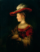 Portrait Of Saskia Van Uylenburgh Photograph by Rembrandt Harmensz. Van Rijn