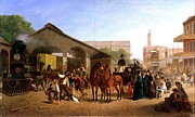 Sacramento Railroad Station Painting by William Hahn