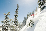 Skier At Monarch Mountain Resort Skiing Powder #3 Photograph by Cavan Images / Petar Dopchev Visuals