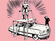 Strongmen #3 Drawing by CSA Images Strongmen #3 Drawing by CSA Images