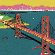 Suspension Bridge #3 Drawing by CSA Images