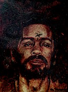 CHARLES MANSON port dry blood #4 Painting by Ryan Almighty