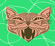 Face of a Cat #4 Drawing by CSA Images Face of a Cat #4 Drawing by CSA Images
